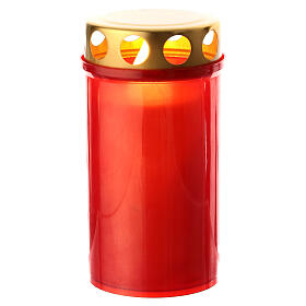 Rotes LED-Votivkerze 10 cm 60 Tage