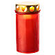 Veilleuse votive rouge LED 10 cm 6 jours s1