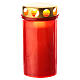 Veilleuse votive rouge LED 10 cm 6 jours s2