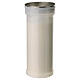White votive candle Virgin Mary assorted images, white wax diameter 8 cm s3