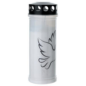 White Paraffin Votive Candle Holy Spirit Rain Cover