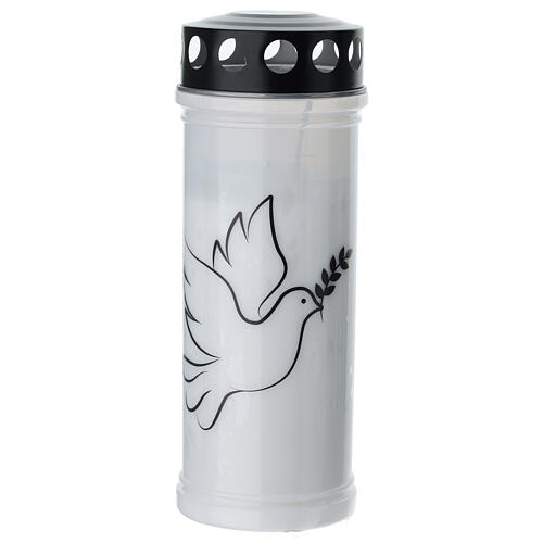 White Paraffin Votive Candle Holy Spirit Rain Cover 1