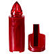 Red electric votive candle with adhesive support, 120 days of intermittent red light s2