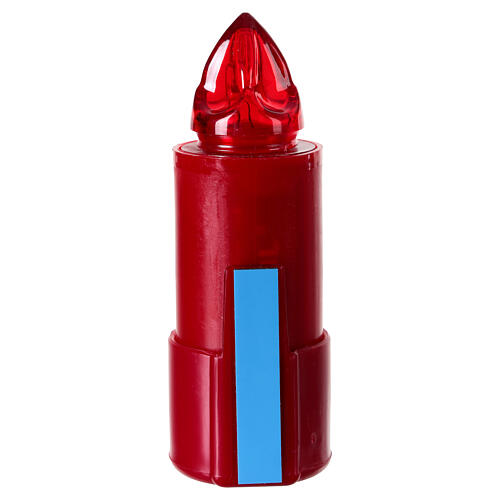 Bougie électronique rouge support adhésif lumière rouge clignotante 120 jours 3