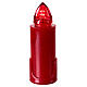 Electronic Red Votive Candle with Adhesive Support Flickering Red Light 120 Days s1
