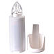 Bougie votive blanche support adhésif lumière rose clignotante 120 jours s2