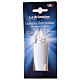 Bougie votive blanche support adhésif lumière rose clignotante 120 jours s4