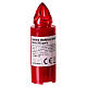 Bougie votive rouge style chandelle effet flamme rouge intermittente 365 jours s2