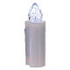 White LED flickering votive candle, 365 days s1