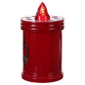 Red Votive LED Light with Mary Adhesive Fixed Red Light 60 Days