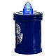 Bougie électrique bleu autocollant Christ 60 jours lumière bleue fixe s2