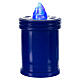 Bougie électrique bleu autocollant Christ 60 jours lumière bleue fixe s3