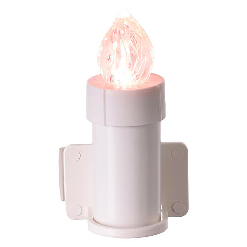 Lumino con supporto adesivo usa e getta luce tremula rosa 365 giorni 1