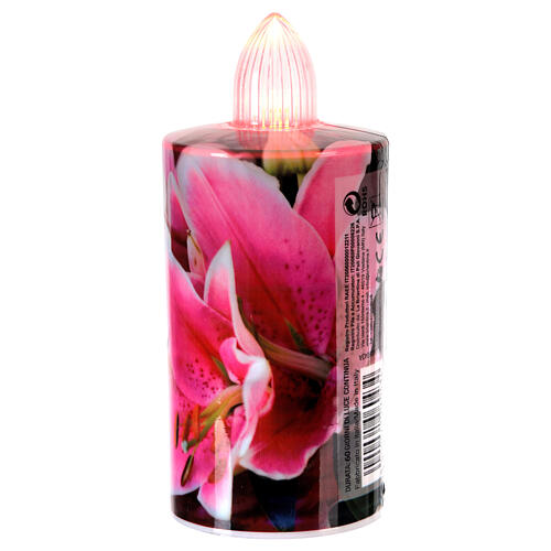 Lumino elettrico stampa floreale luce rossa fissa 60 giorni 2