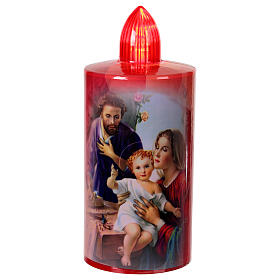 Lumino rosso stampa Sacra Famiglia luce rossa fissa 60 giorni usa e getta