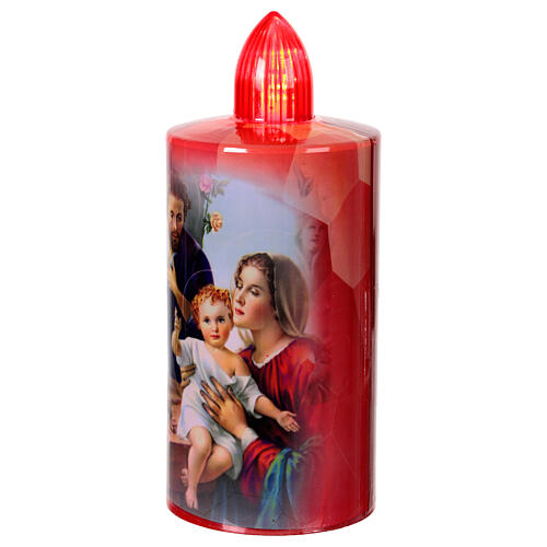 Red Votive Candle Holy Family print fixed red light 60-day disposable 2