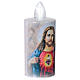 Disposable white votive candle, Sacred Heart of Jesus, steady white light, 60 days s2