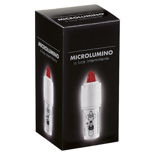 Micro lâmpada universal luz intermitente vermelha duração 180 dias 5