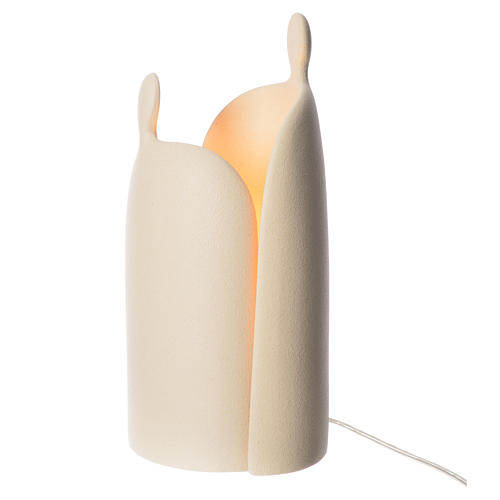 Lamp, embrace in porcelain stoneware gres, 36cm 1