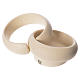 Wedding rings bonbonnière in porcelain stoneware gres, ivory colour s2