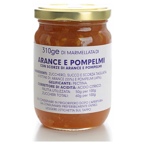 Marmellata arance e pompelmi 310 gr Monastero Carmelitane 1