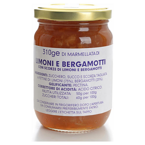 Marmolada cytryny i bergamotki 310g Klasztor Karmelitanek 1
