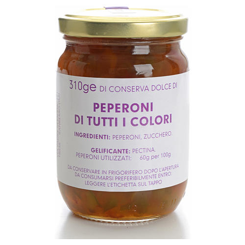 Conserva dolce peperoni 310 gr Monastero Carmelitane 1