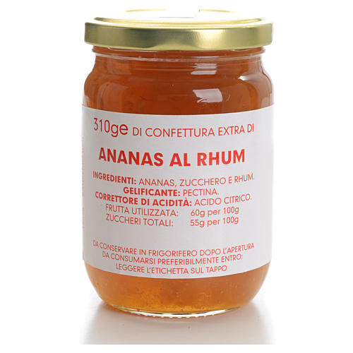 Konfitüre Ananas und Rum 310gr, Karmelitinnen 1