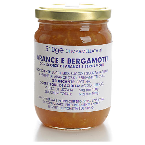 Marmelade Orangen und Bergamotte 310gr, Karmelitinnen 1