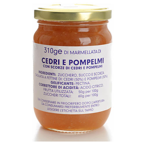 Marmelade Zeder und Grapefruit 310gr, Karmelitinnen 1