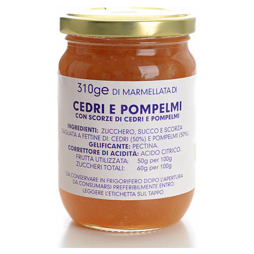 Marmellata cedri e pompelmi 310 gr Monastero Carmelitane 1