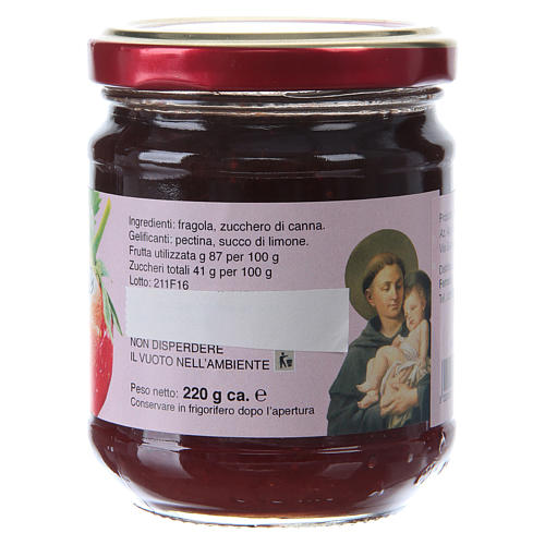 220gr extra strawberry jam of St. Anthony of Padua 2