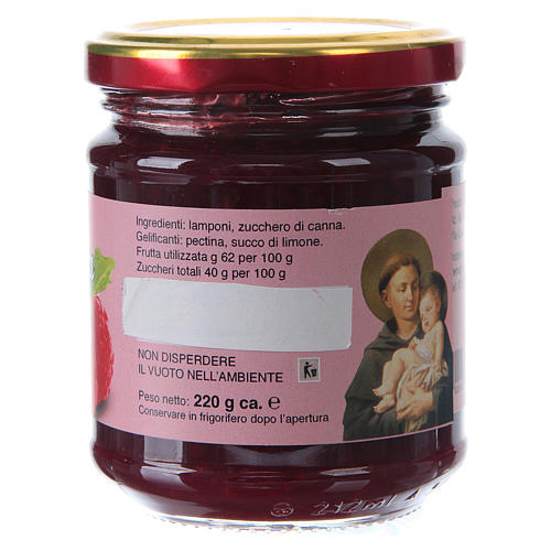 220gr extra raspberry jam of St. Anthony of Padua 2