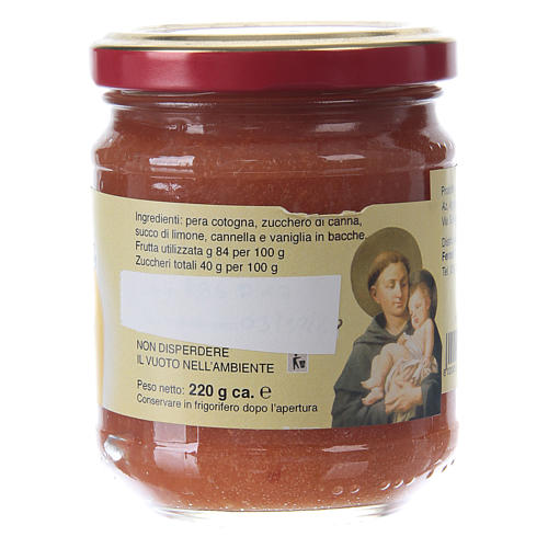 220gr extra quince pear jam of St. Anthony of Padua 2