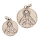 Kleine Medaille Heilig Herz Maria Silber 925 s1