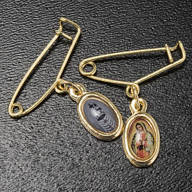 Spille e orecchini: Medaglia con spilla Madonna Guadalupe - Loreto