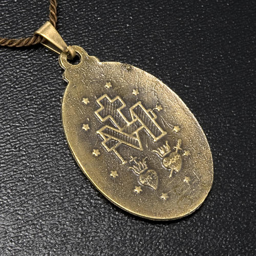Medaglia miracolosa pendente color bronzo 2