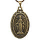 Medaglia miracolosa pendente color bronzo s1