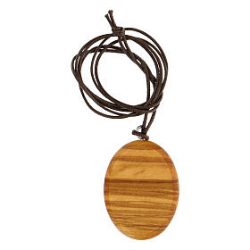 Medal with Sacred Heart of Jesus olive wood