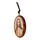 Medal with Sacred Heart of Jesus olive wood s2