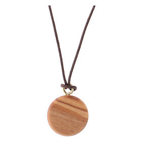 Medaglia legno olivo Gesù Divina Misericordia