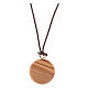 Medal with Jesus Divine Mercy olive wood s2