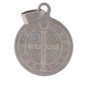St Benedict medal in stainless steel 25mm