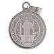 Medalla de San Benito en acero inox 25mm s1
