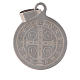 St Benedict medal in stainless steel 25mm s2