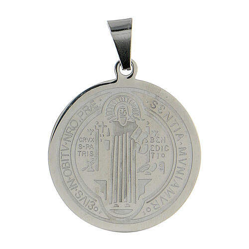 Saint Benedict medal in stainless steel 30mm 1
