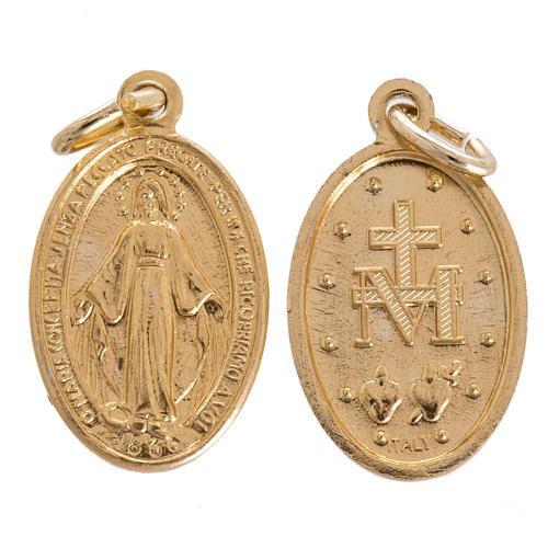 Medalla de la Virgen Milagrosa aluminio 18mm 1