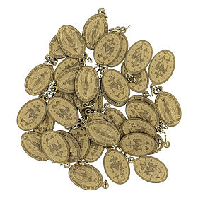 Miraculous Madonna, medal in steel 16mm