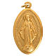 Medalha Milagrosa alumínio dourado 5 cm s1