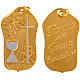 STOCK Medalla Primera Comunión aluminio dorado 36mm s1